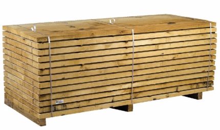 Paquet de 100 x Planches de Chêne – 2400 x 150 x 50 mm
